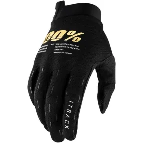 100% Youth iTrack Gloves - Black