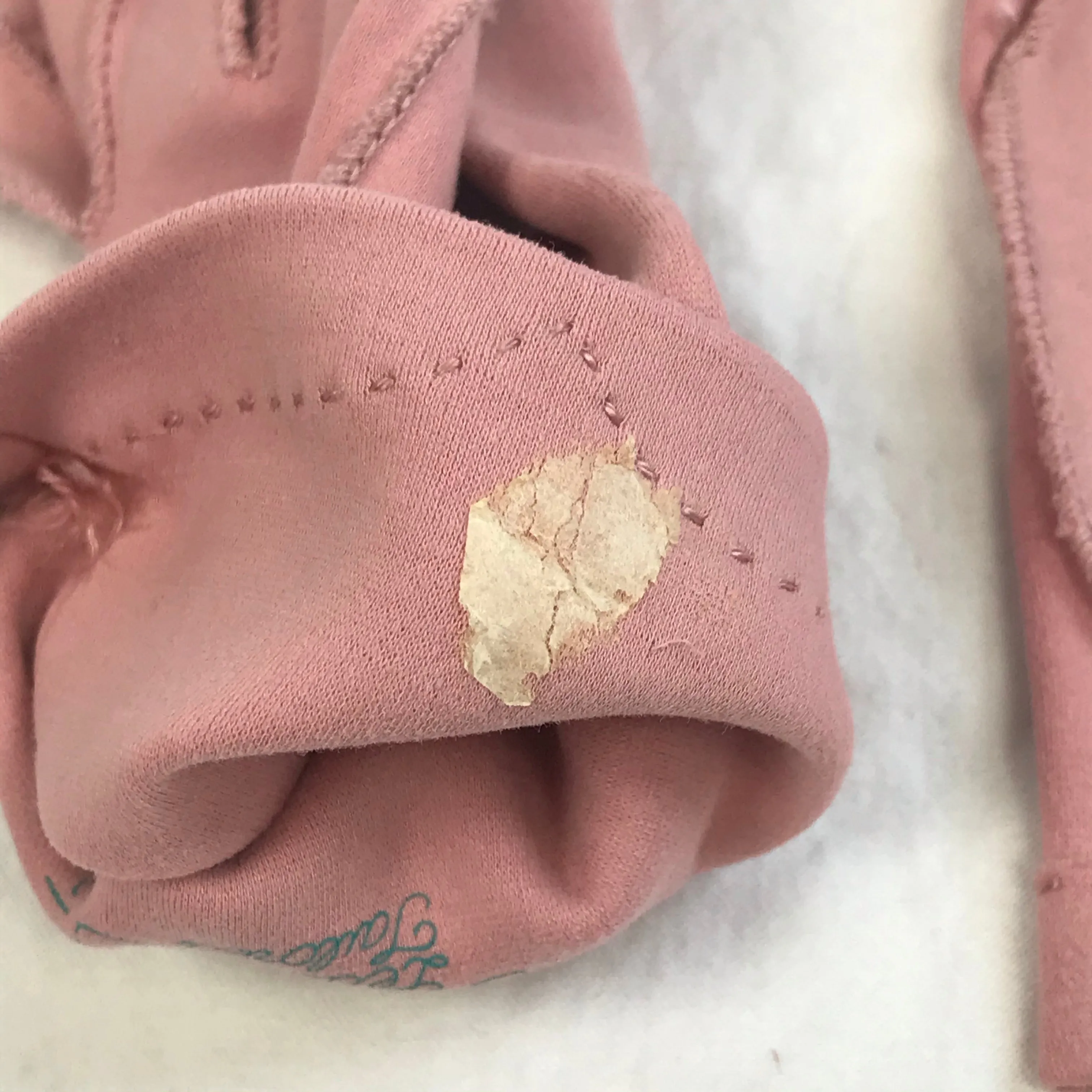 1950’s Crescendoe Dusty Pink Leather Gloves