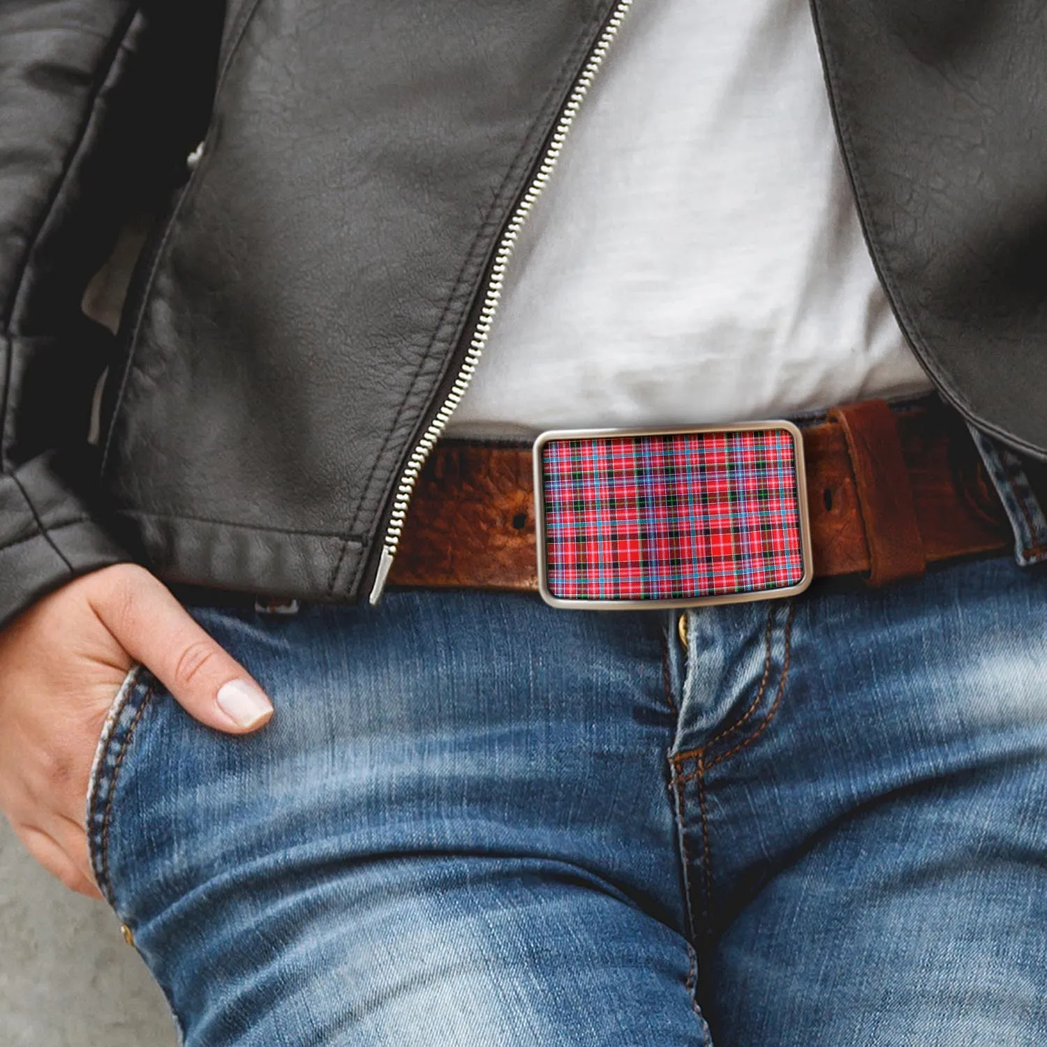 Aberdeen District Tartan Belt Buckles