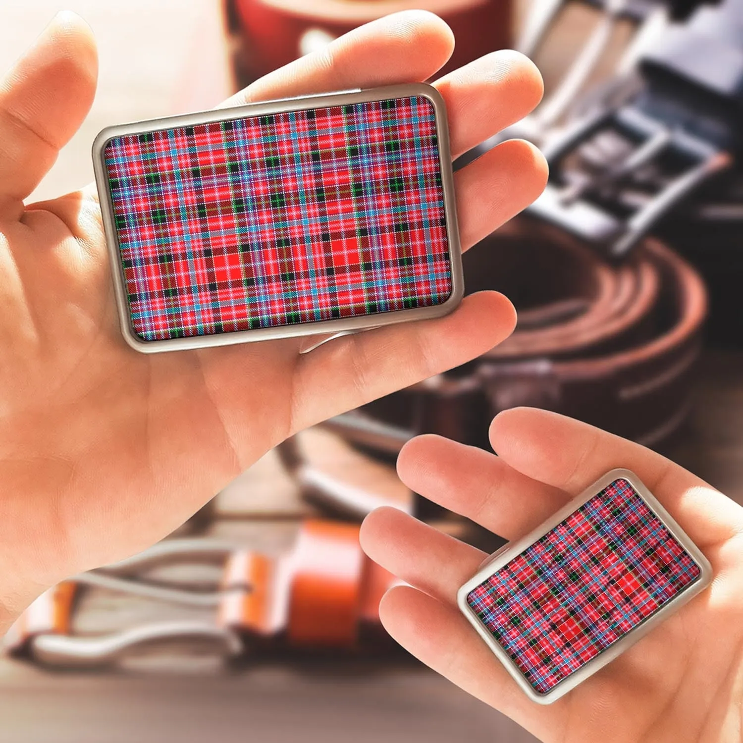 Aberdeen District Tartan Belt Buckles