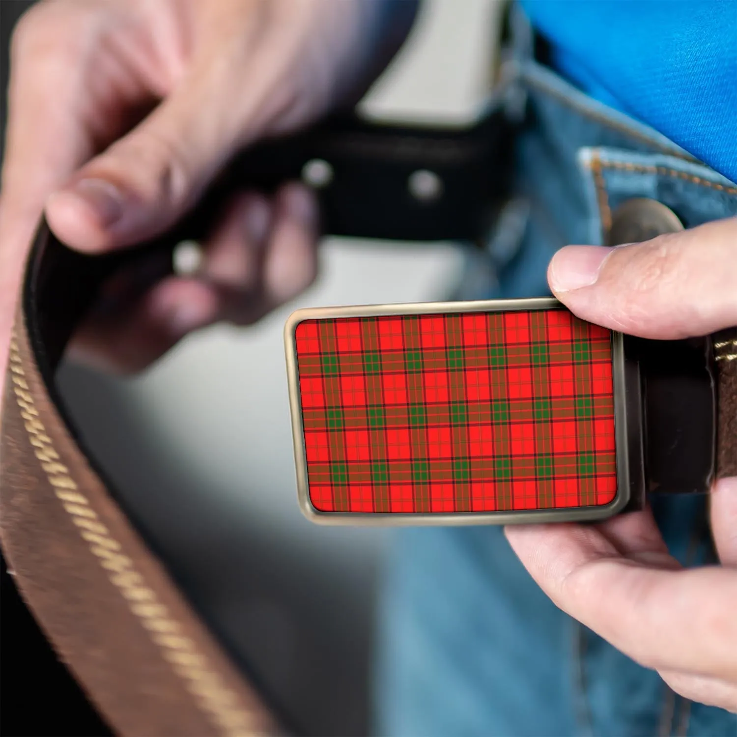 Adair Tartan Belt Buckles