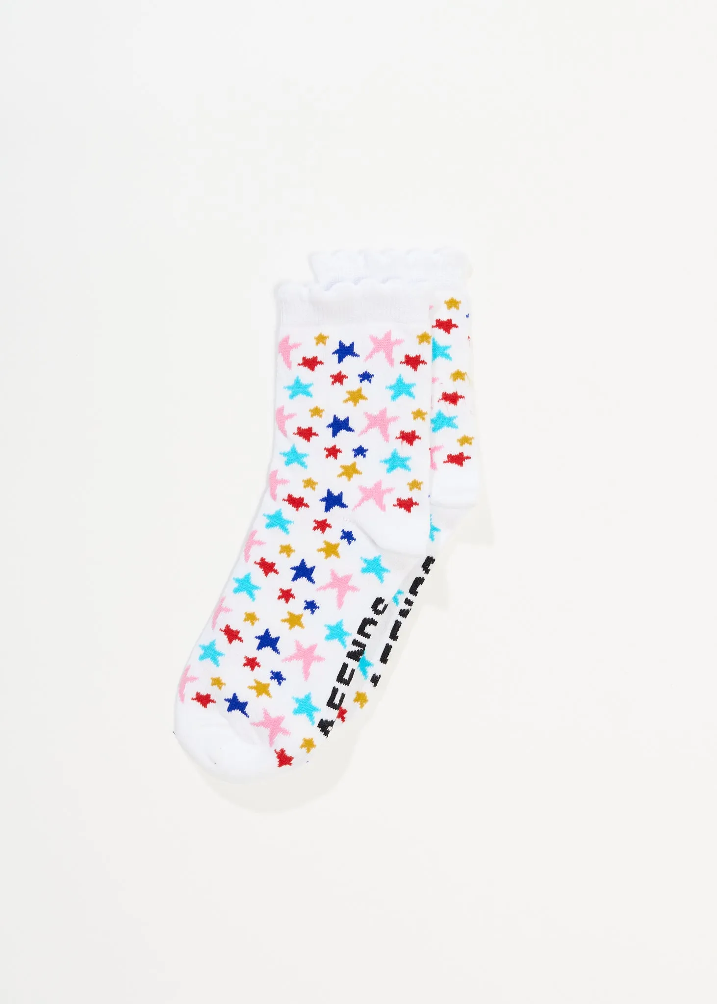 AFENDS Unisex Josie - Crew Socks - White