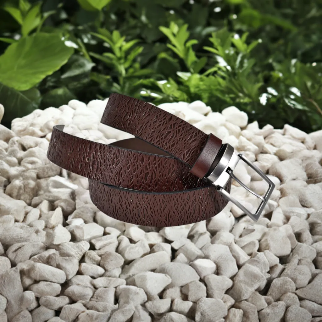 B24 Brown Basket Weave Belt