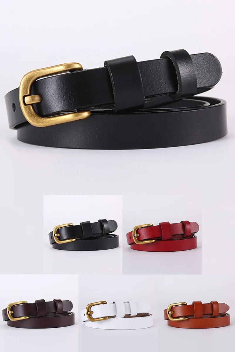 BASIC SLIM TRENDY LEATHERETTE BELT