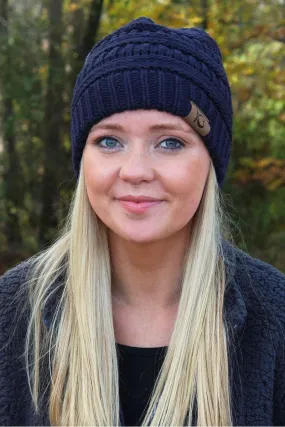 Campfire Cozy Beanie, Navy