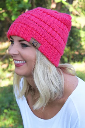 Campfire Cozy Beanie, Pink