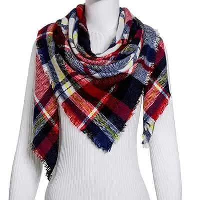 Chic Geometric Elegance: Women's Triangle Scarf