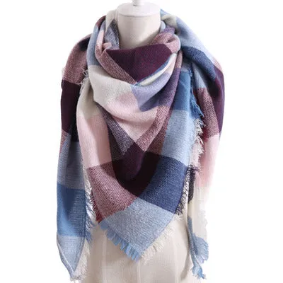 Chic Geometric Elegance: Women's Triangle Scarf