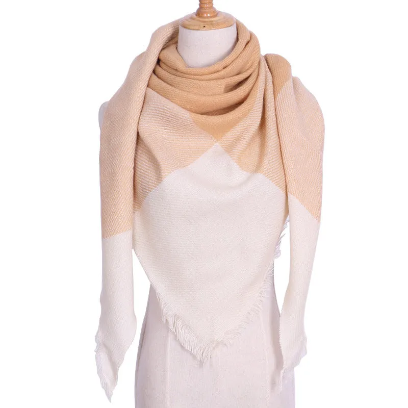 Chic Geometric Elegance: Women's Triangle Scarf