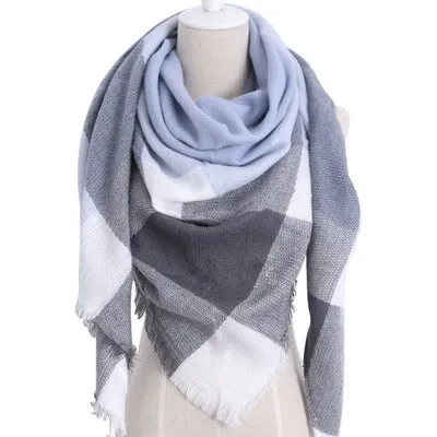 Chic Geometric Elegance: Women's Triangle Scarf