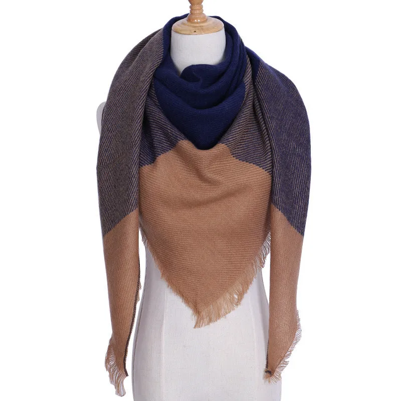 Chic Geometric Elegance: Women's Triangle Scarf