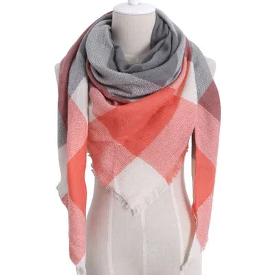 Chic Geometric Elegance: Women's Triangle Scarf