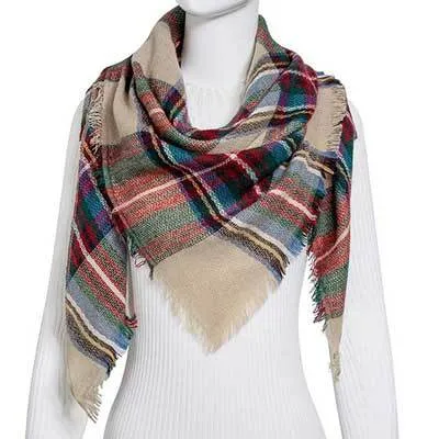 Chic Geometric Elegance: Women's Triangle Scarf