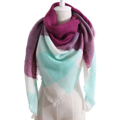 Chic Geometric Elegance: Women's Triangle Scarf