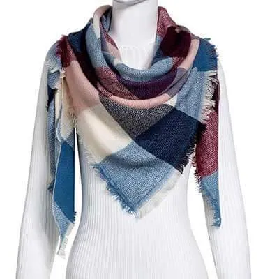 Chic Geometric Elegance: Women's Triangle Scarf