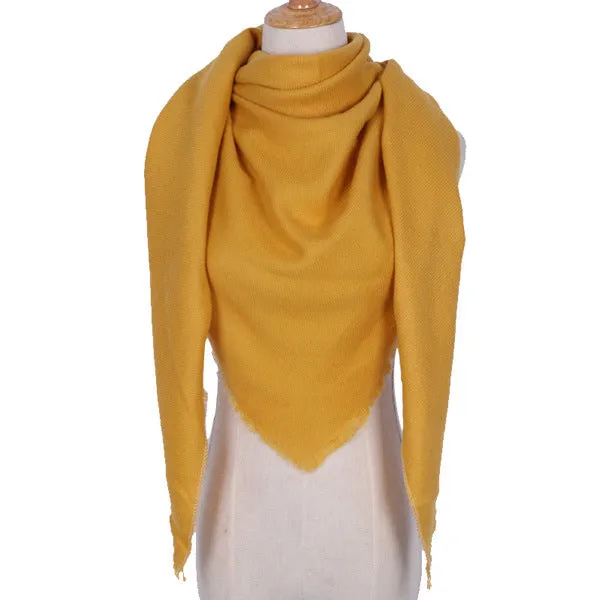 Chic Geometric Elegance: Women's Triangle Scarf