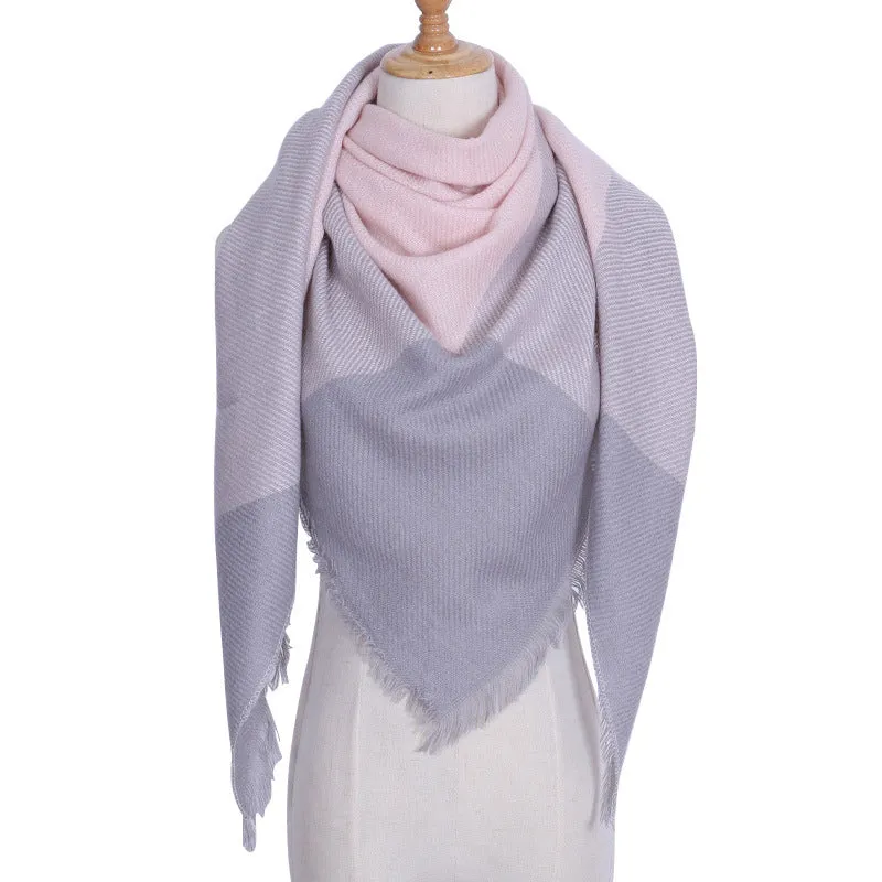 Chic Geometric Elegance: Women's Triangle Scarf