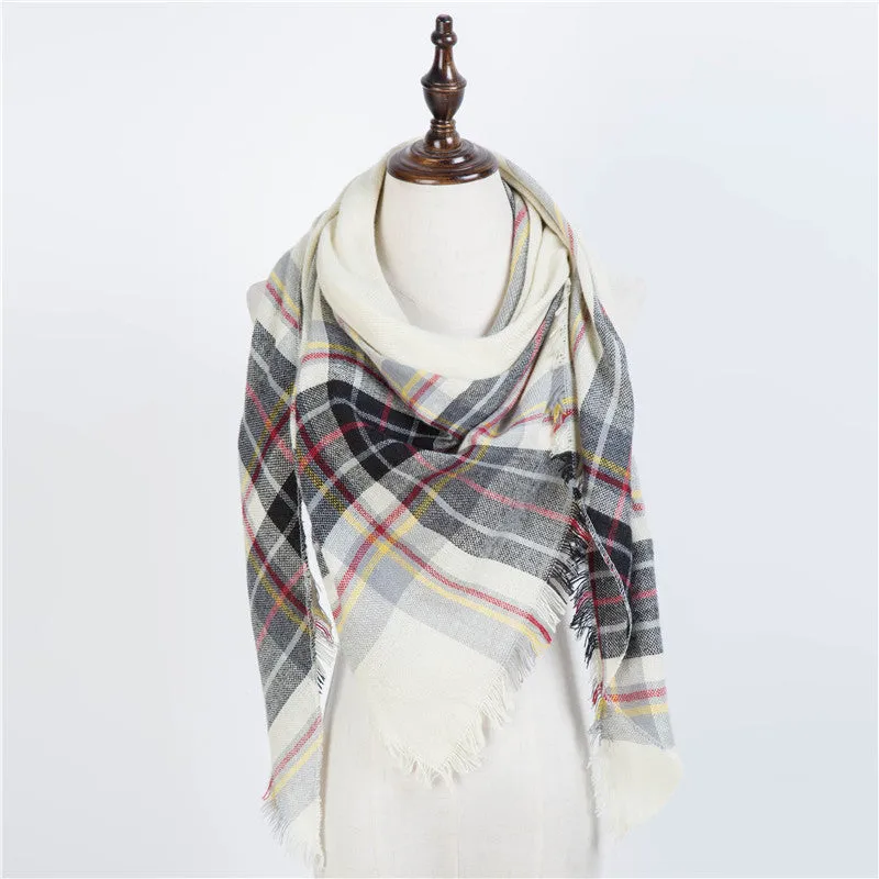 Chic Geometric Elegance: Women's Triangle Scarf