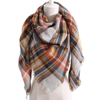 Chic Geometric Elegance: Women's Triangle Scarf