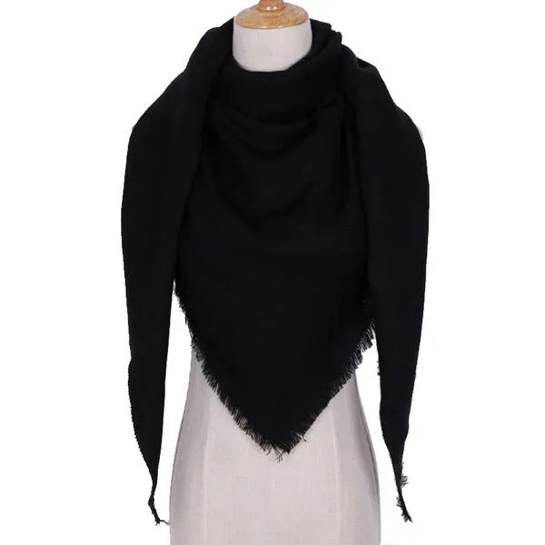 Chic Geometric Elegance: Women's Triangle Scarf