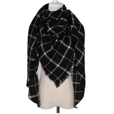 Chic Geometric Elegance: Women's Triangle Scarf