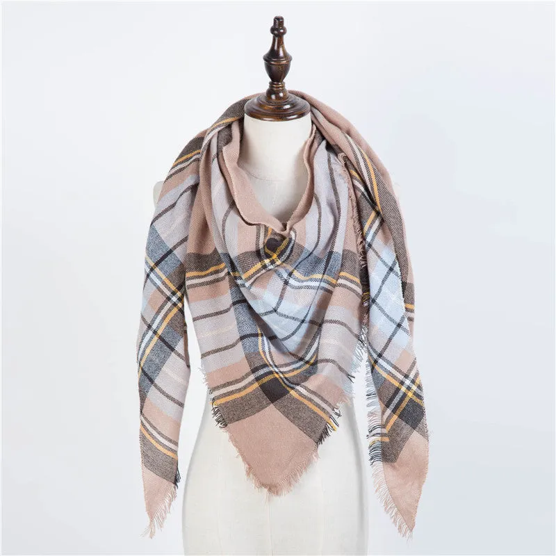 Chic Geometric Elegance: Women's Triangle Scarf