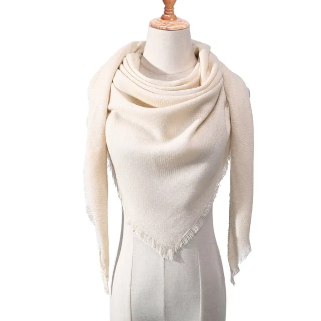 Chic Geometric Elegance: Women's Triangle Scarf