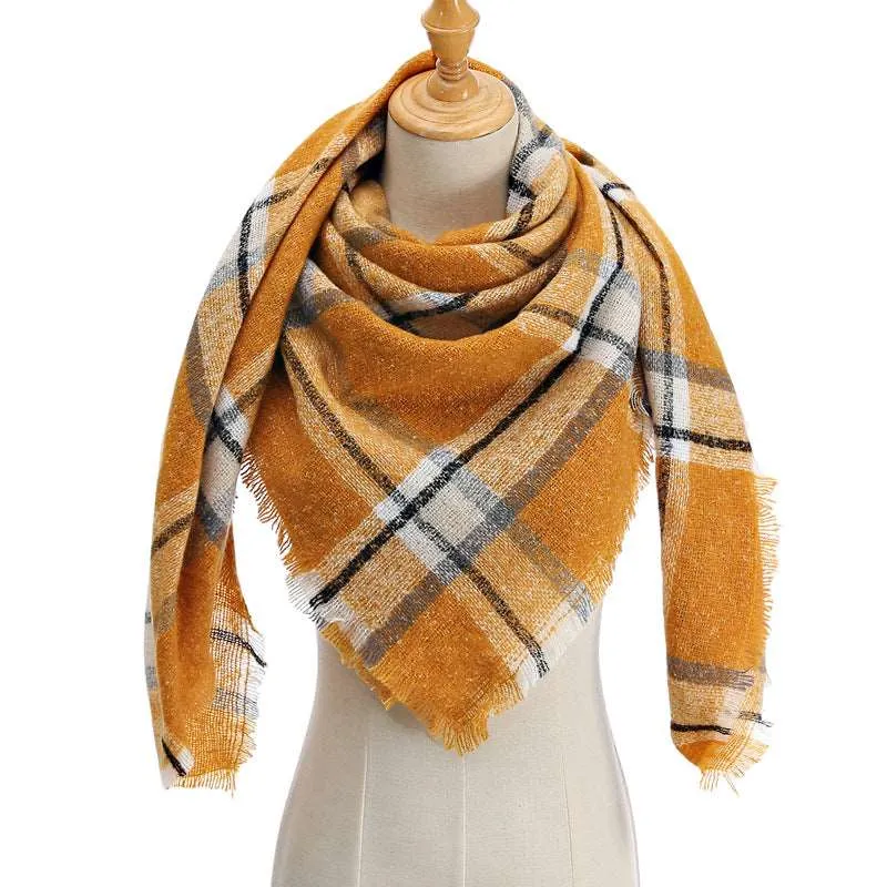 Chic Geometric Elegance: Women's Triangle Scarf