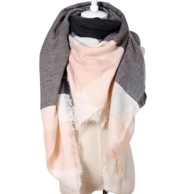 Chic Geometric Elegance: Women's Triangle Scarf