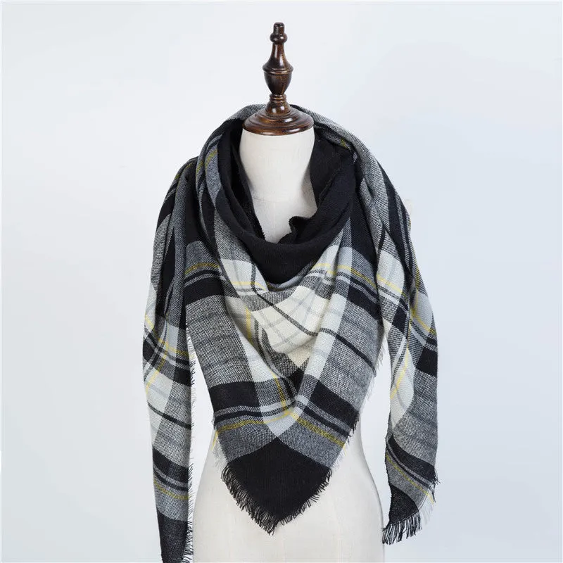 Chic Geometric Elegance: Women's Triangle Scarf