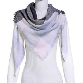 Chic Geometric Elegance: Women's Triangle Scarf