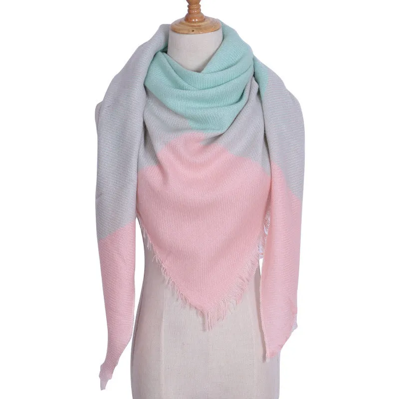 Chic Geometric Elegance: Women's Triangle Scarf