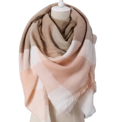 Chic Geometric Elegance: Women's Triangle Scarf