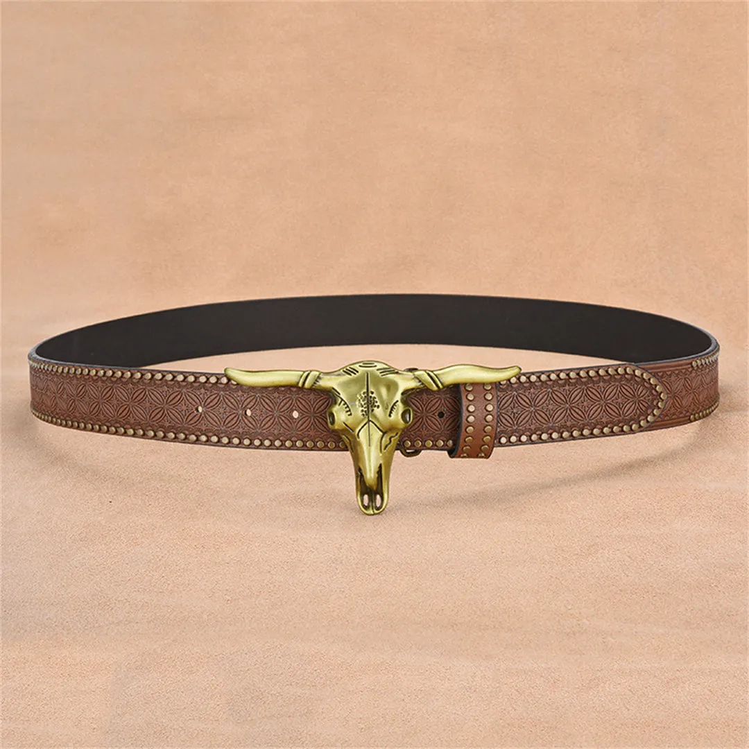 Chic Metal Letter Pattern Belt