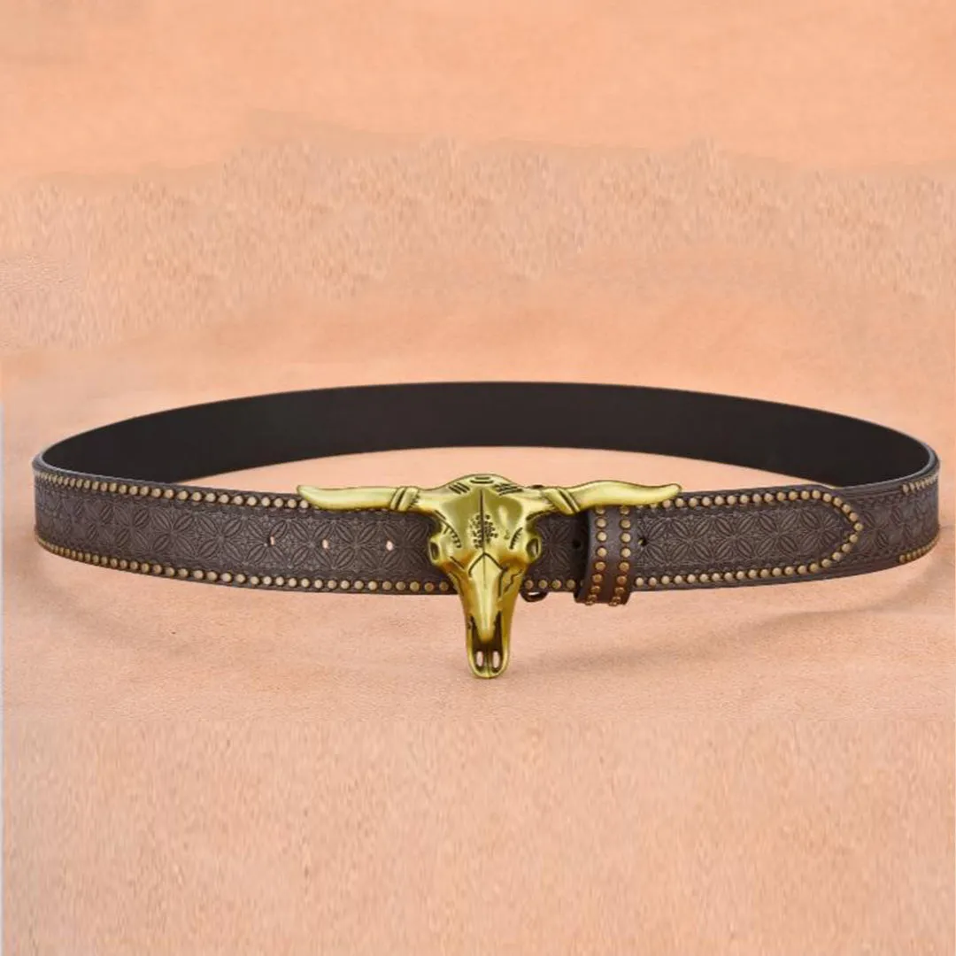 Chic Metal Letter Pattern Belt