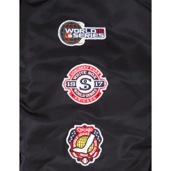 Chicago White Sox Alpha Industries X New Era MA-1 Bomber Reversible Jacket - Black