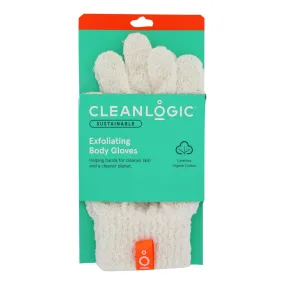 Cleanlogic Bath Gloves Exfoliating Double Pack