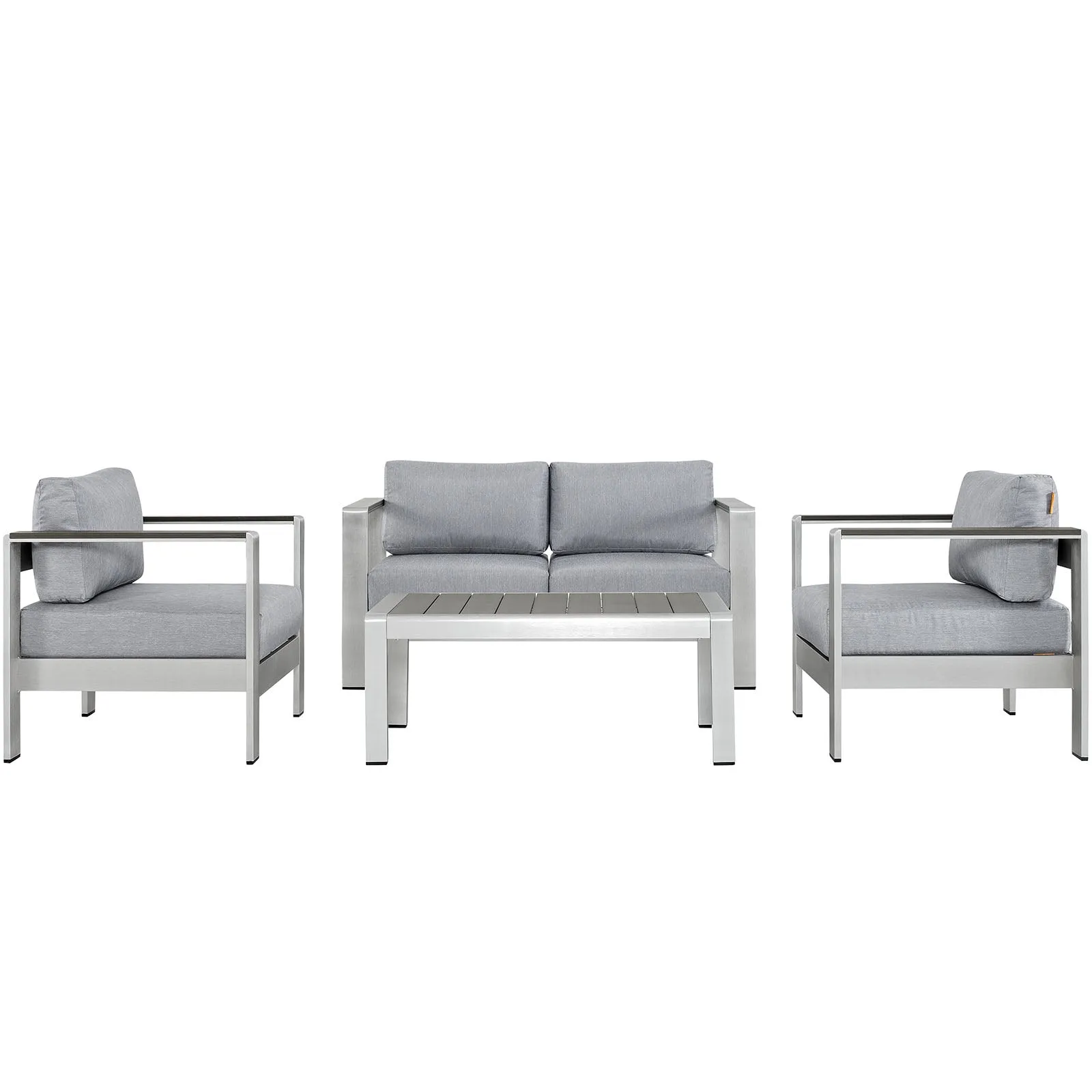 Coast 4 Piece Outdoor Patio Aluminum Set