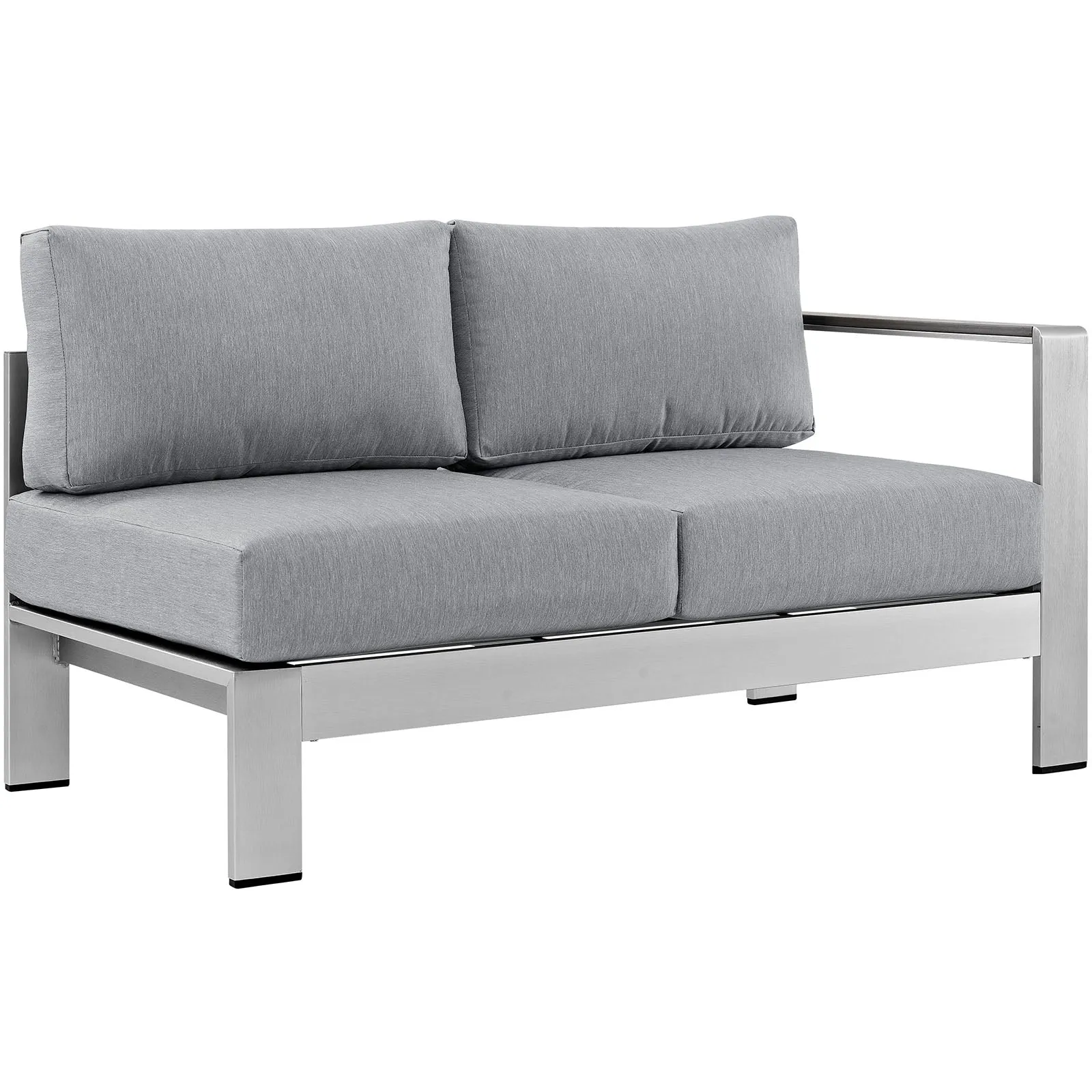 Coast 7 Piece Outdoor Patio Aluminum Section Sofa Set