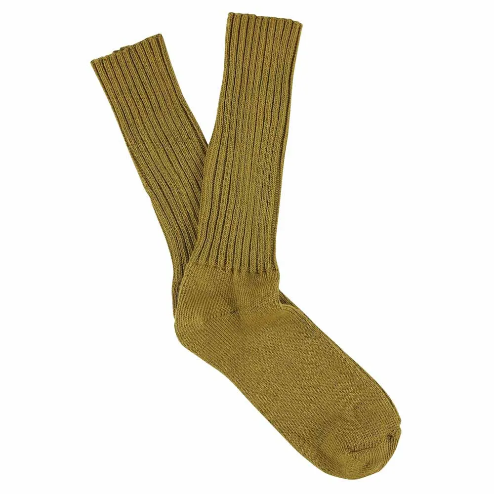 Crew Socks - Olive Oil