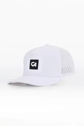 Custom Performance Peak Cap - CA (White)