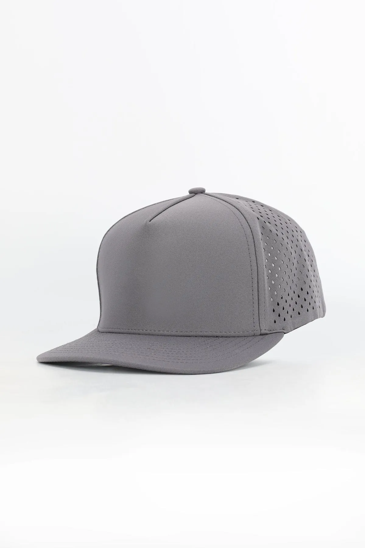 Custom Performance Peak Cap - Plain (Grey)