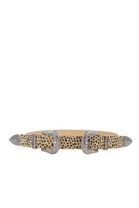 Fashion Chic Trendy Double Buckle Leopar Belt