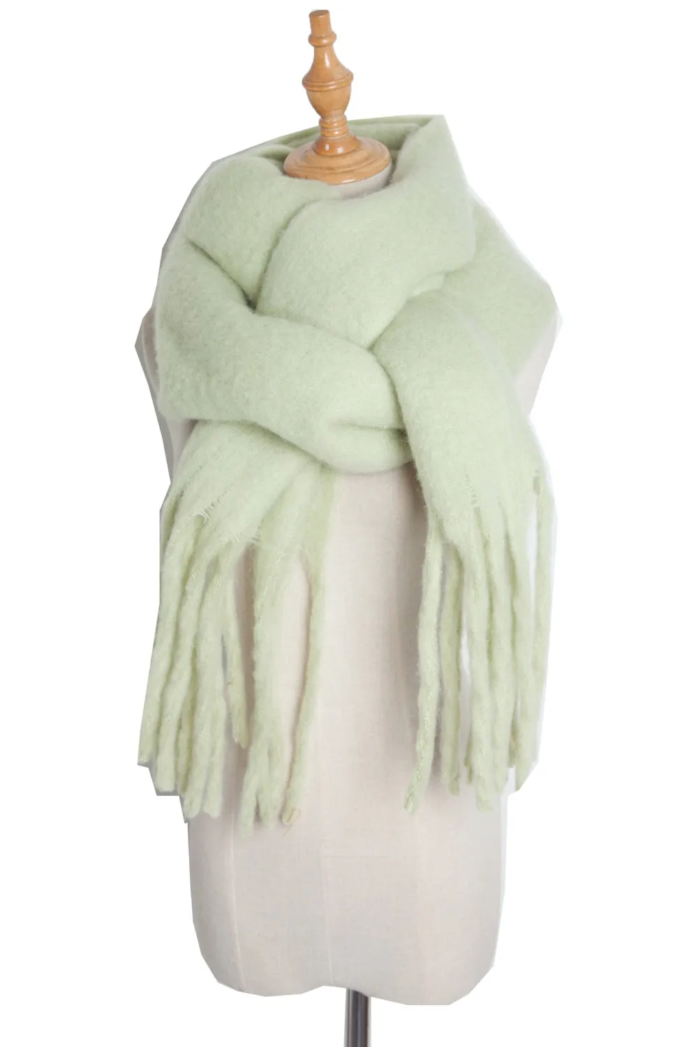 Fringed Polyester Scarf - Boho Chic