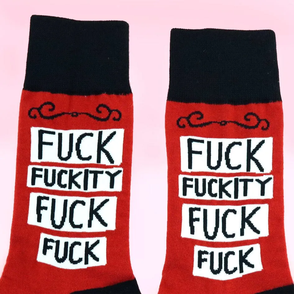 Fuck Fuckity Fuck Fuck Socks - Unisex Large