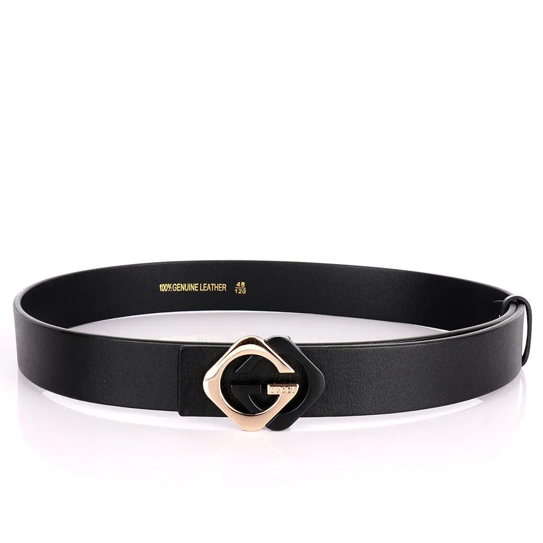 GC Classic Black Leather Men's Belt