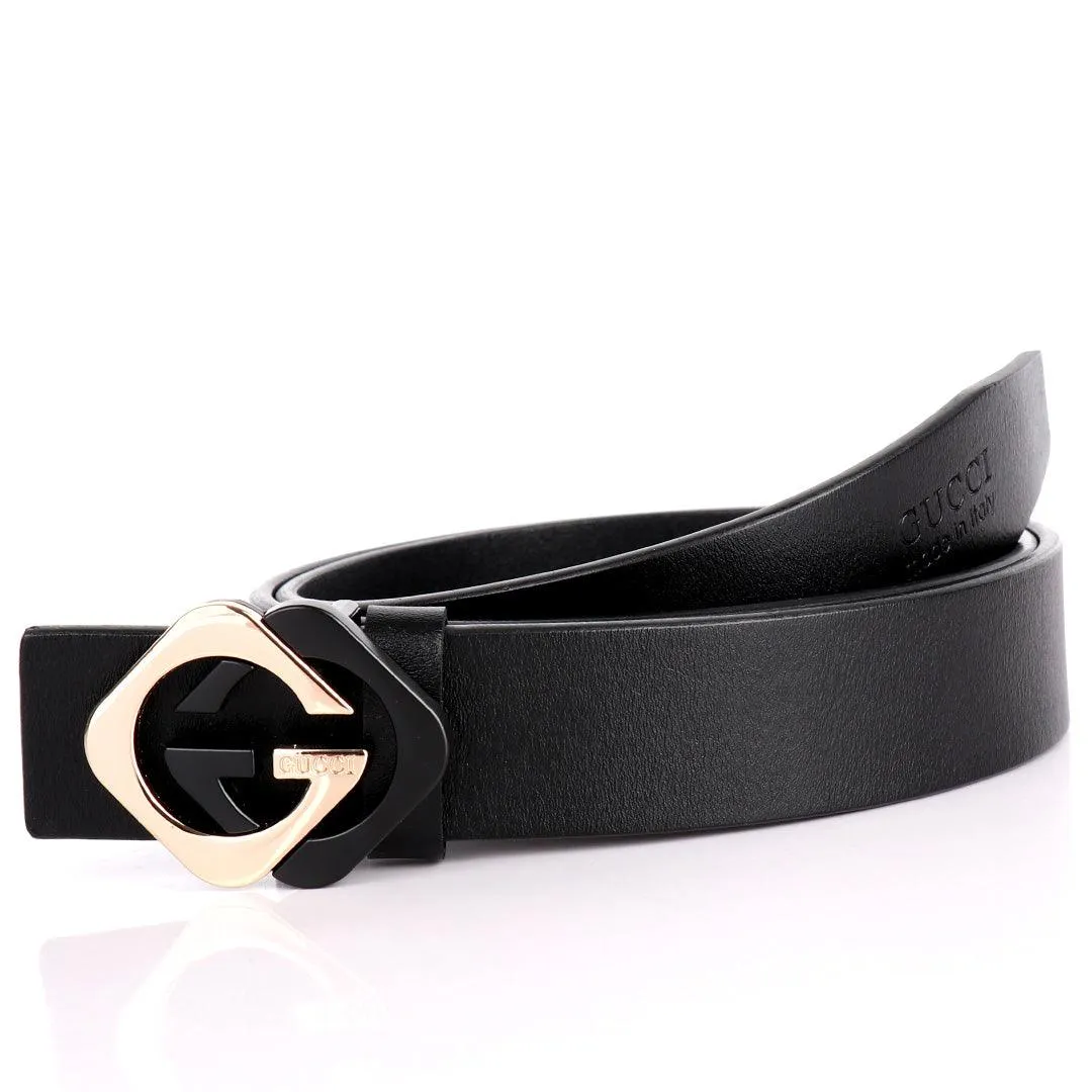 GC Classic Black Leather Men's Belt