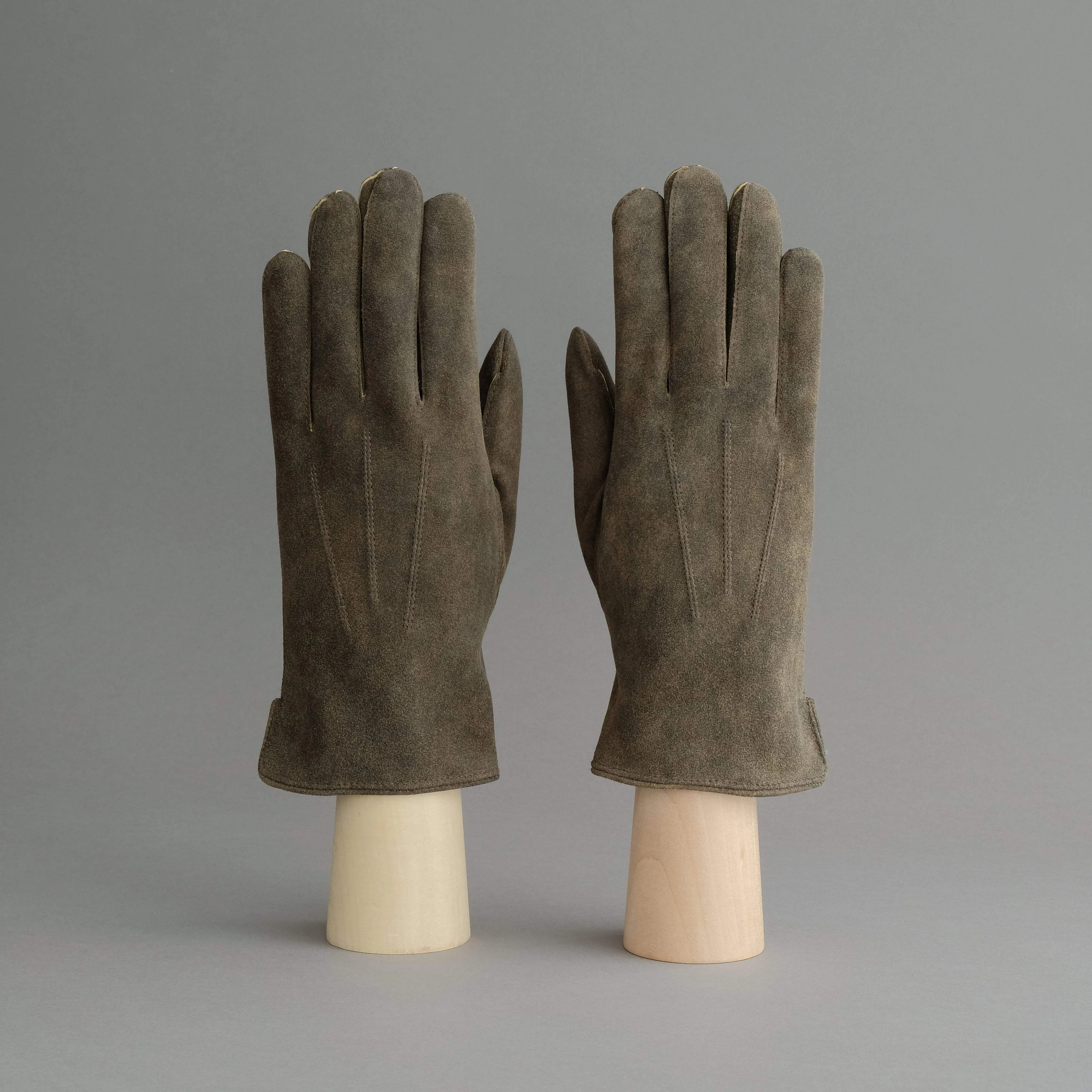 Gentlemen's Gloves from Walnut Goatskin Lined with Cashmere