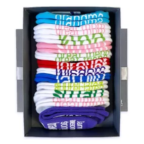 Honoring Grandma, 12-pair sock gift set in keepsake box