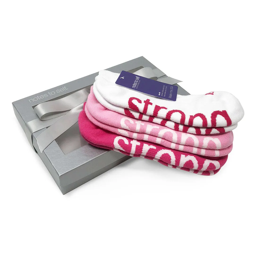 I am strong™ 3-pair gift set in silver gift box